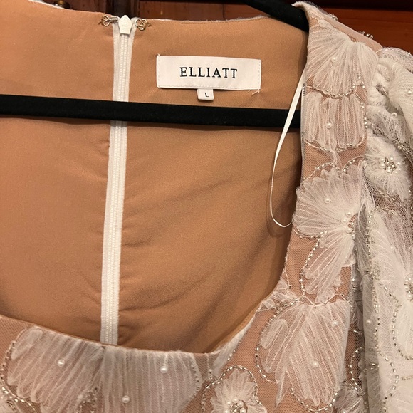 Elliatt “The New Bride” Bellamy Bridal Dress – Embellished Mesh, Puff Sleeves - Picture 6 of 8